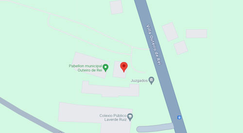 mapa Registro Civil Juzgado de Paz de Outeiro de Rei Lugo