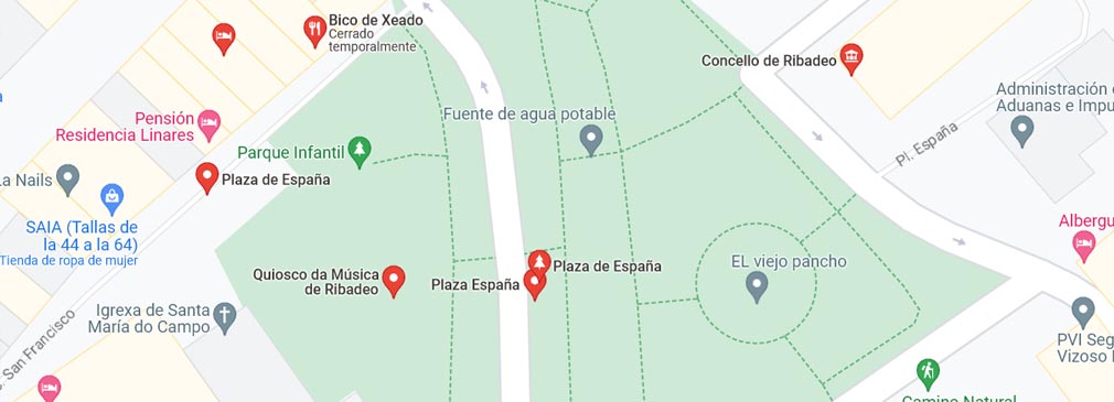 plano del registro civil de Ribadeo, Lugo